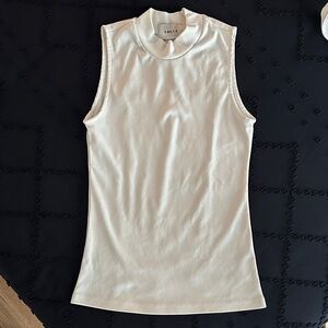 Women's Ivory Sleeveless Top